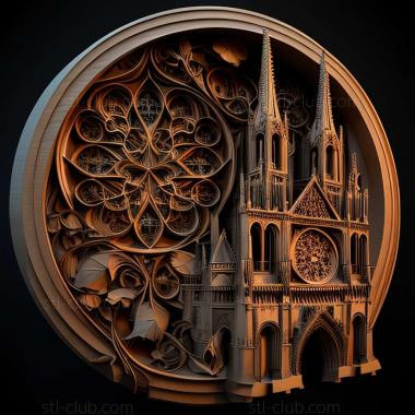 3D model notre dame (STL)